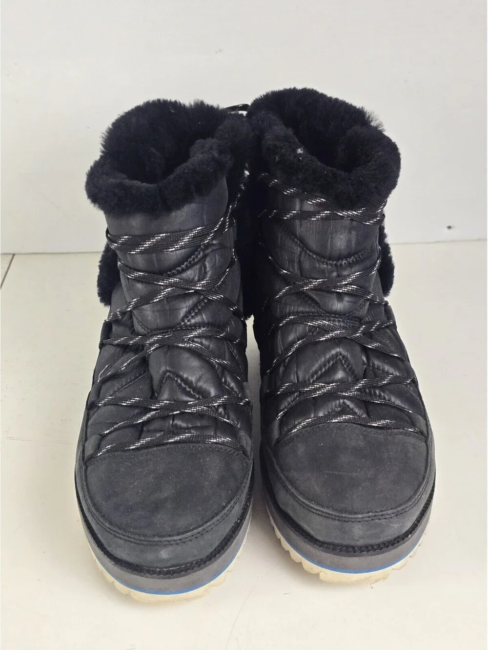 UGG Cayden Mini Boots Charcoal Grey Waterproof Winter Snow Boots Size 9.5 Womens